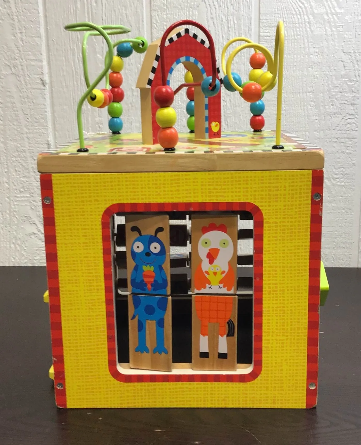 ALEX Jr. My Busy Farm Wooden Activity Cube