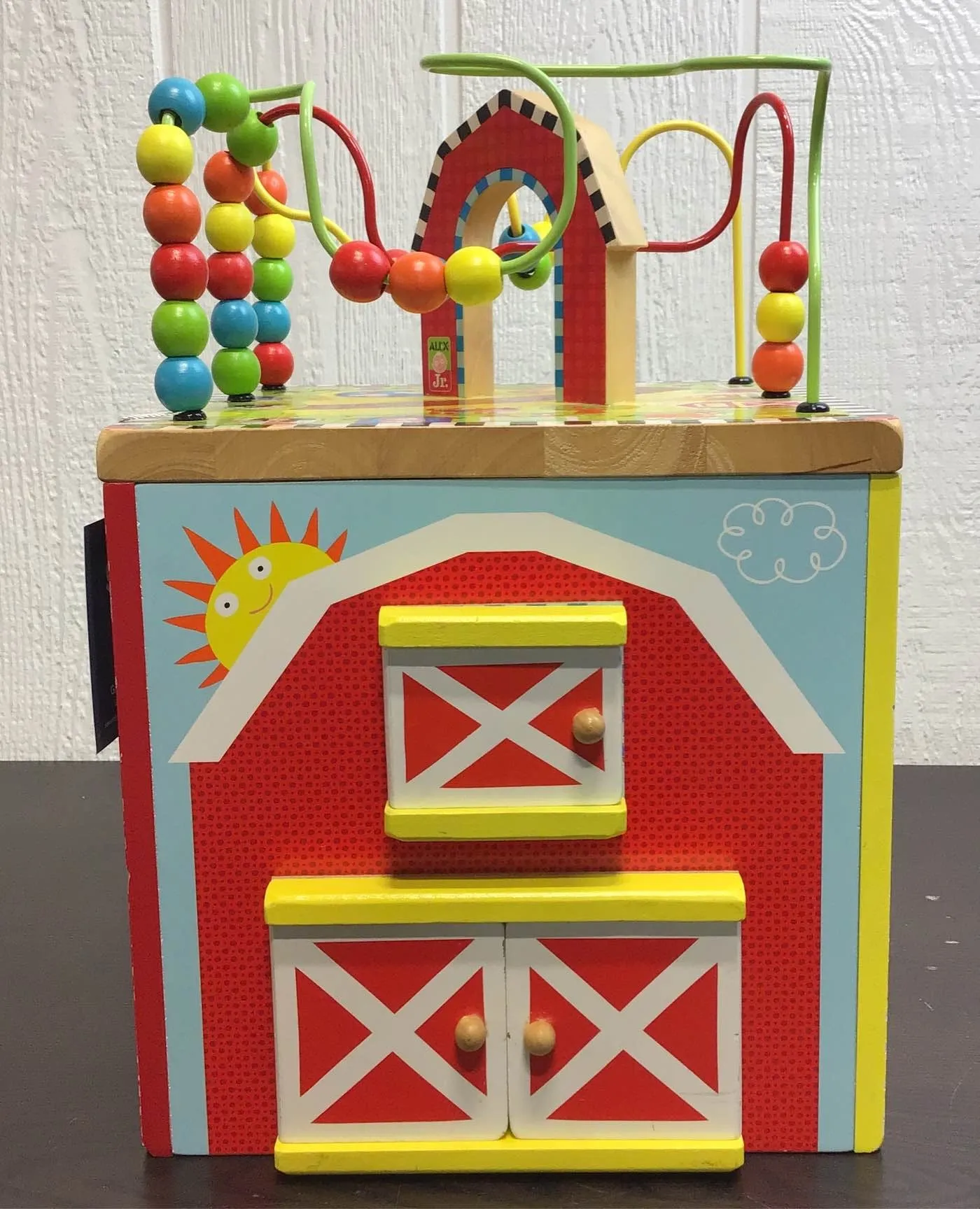 ALEX Jr. My Busy Farm Wooden Activity Cube