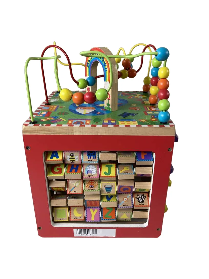 ALEX Jr. My Busy World Wooden Activity Cube