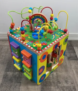 ALEX Jr. My Busy World Wooden Activity Cube