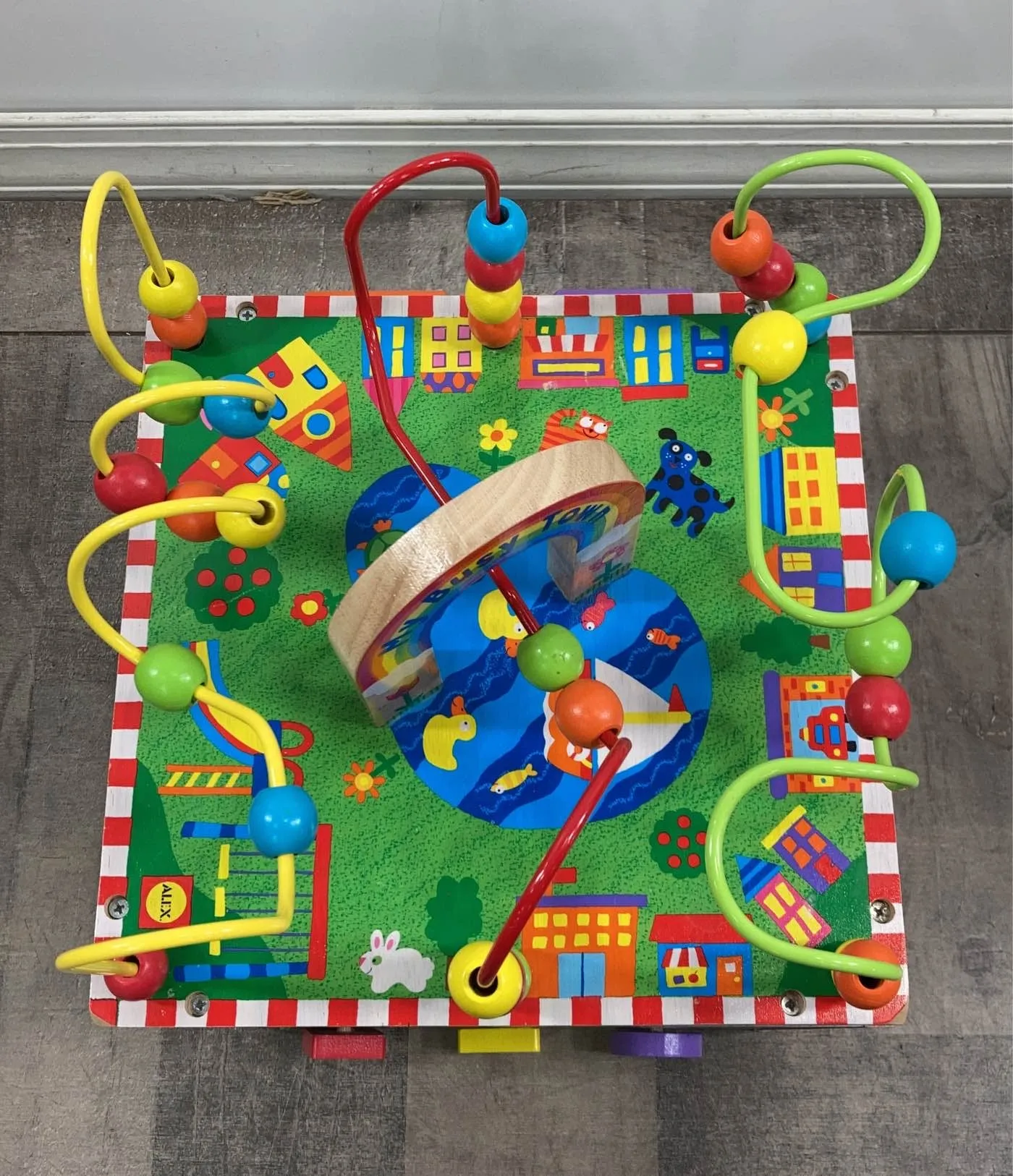 ALEX Jr. My Busy World Wooden Activity Cube