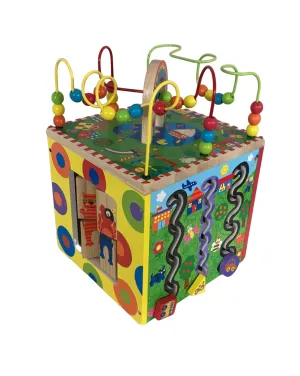ALEX Jr. My Busy World Wooden Activity Cube