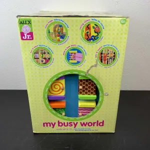 ALEX Jr. My Busy World Wooden Activity Cube