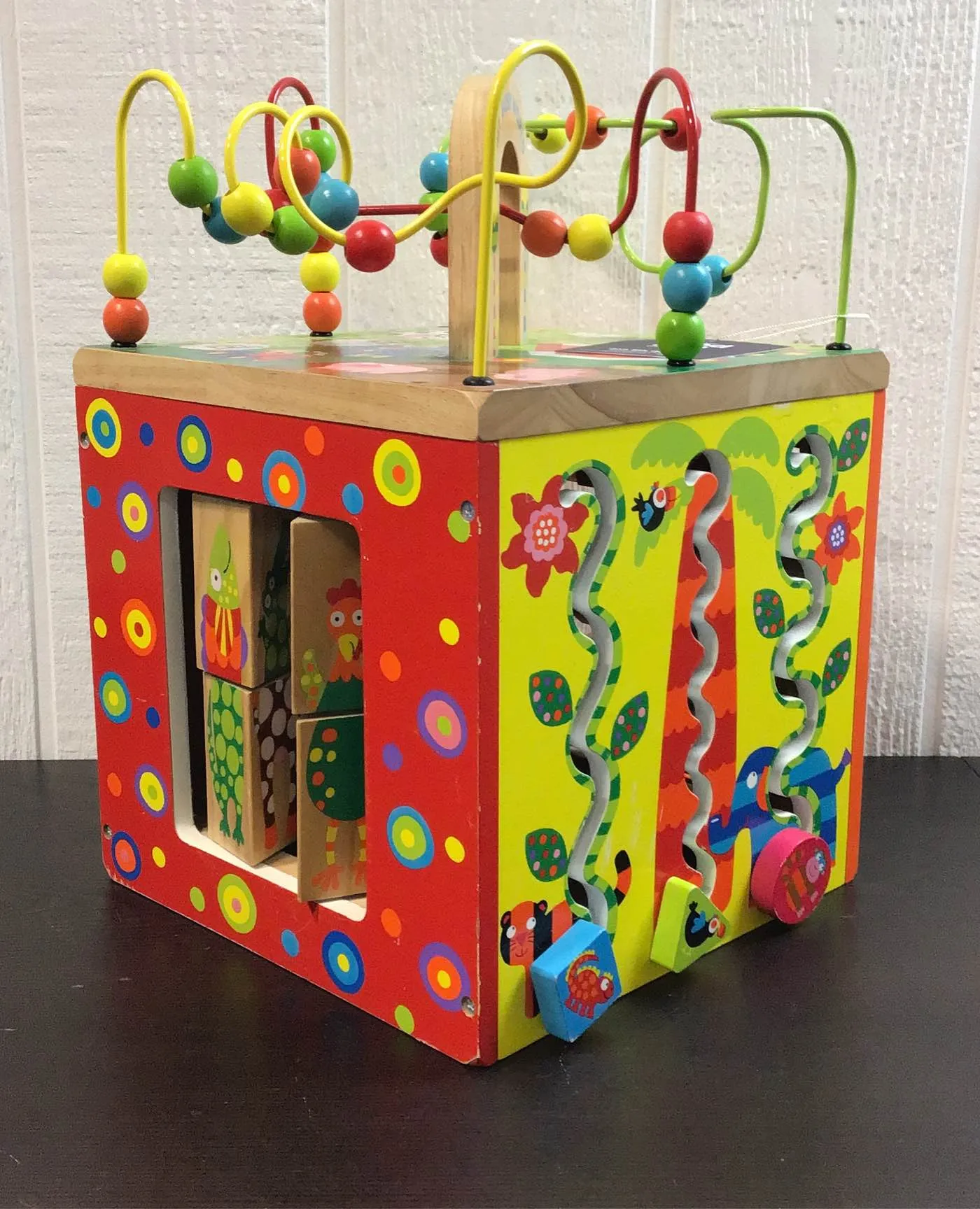 ALEX Jr. My Busy World Wooden Activity Cube