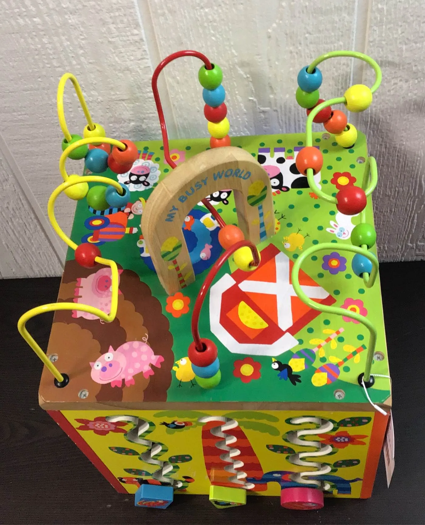 ALEX Jr. My Busy World Wooden Activity Cube
