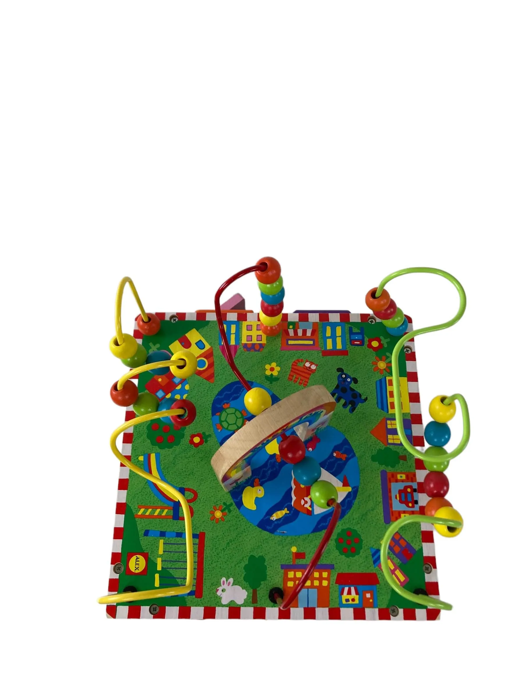 ALEX Jr. My Busy World Wooden Activity Cube