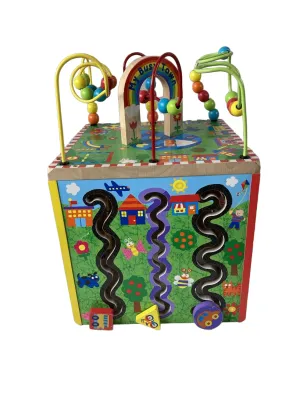 ALEX Jr. My Busy World Wooden Activity Cube