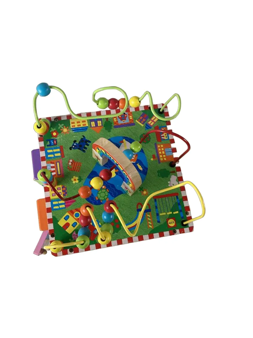 ALEX Jr. My Busy World Wooden Activity Cube