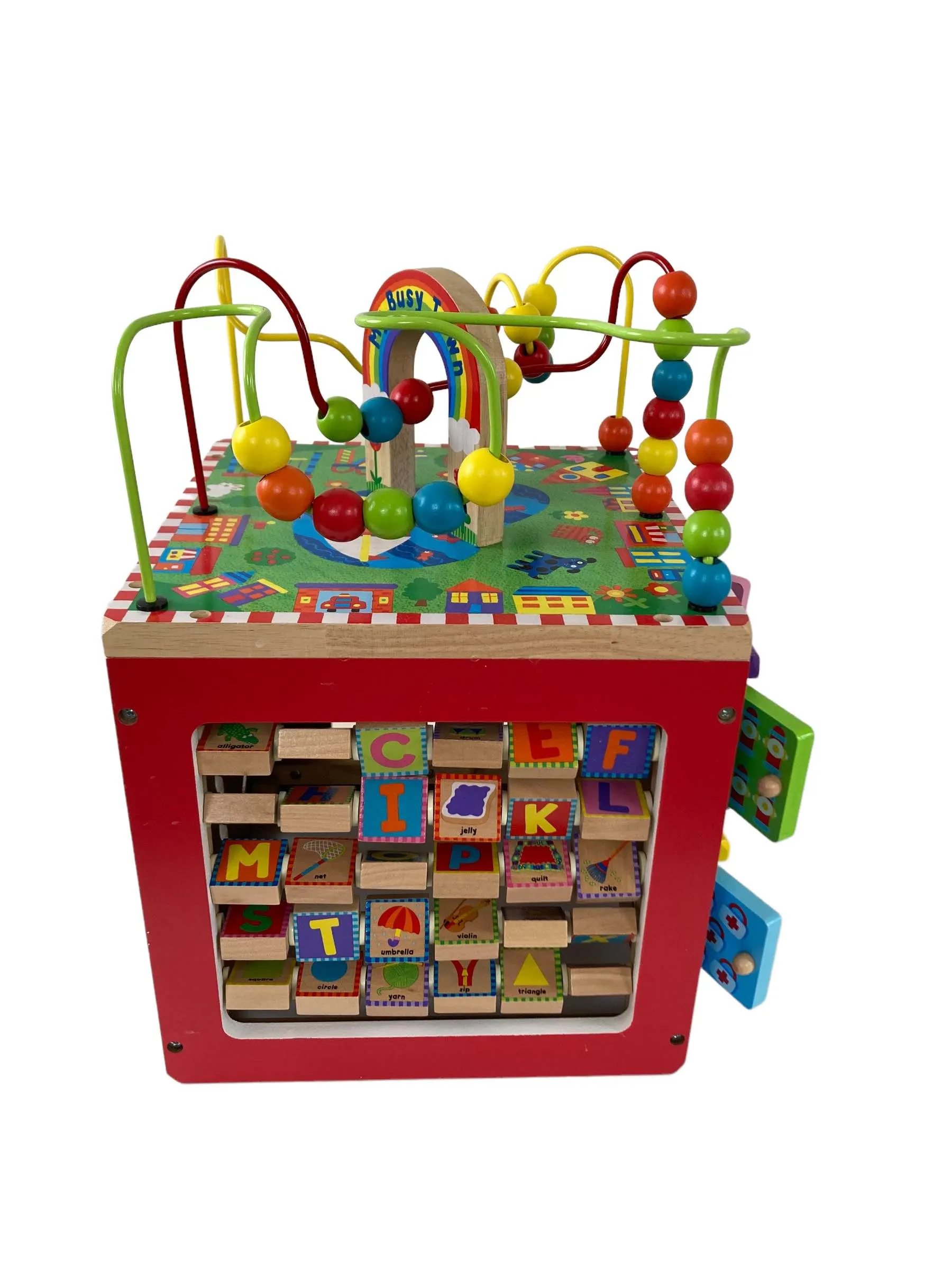 ALEX Jr. My Busy World Wooden Activity Cube