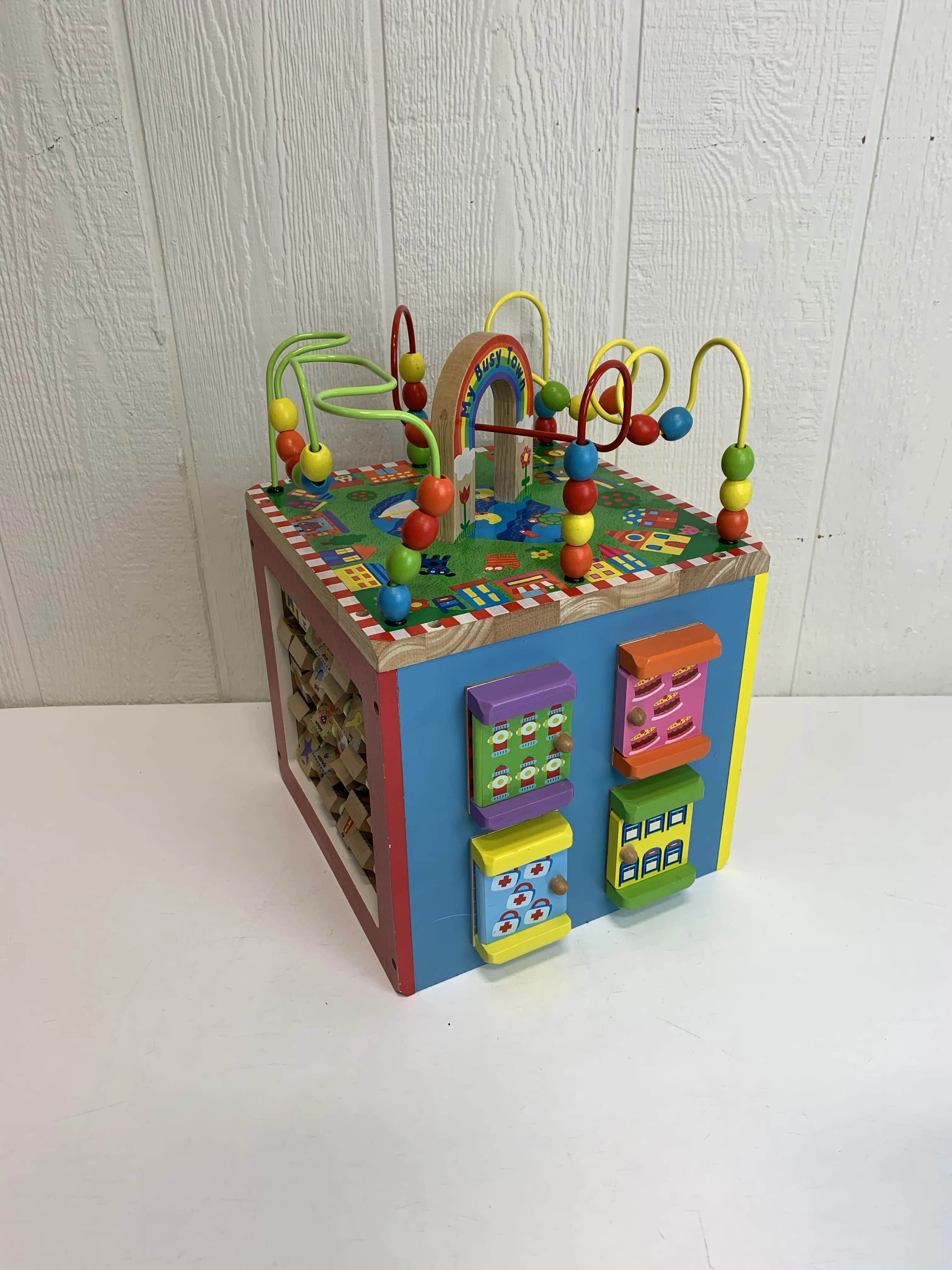 ALEX Toys Discover My Busy Town Wooden Activity Cube