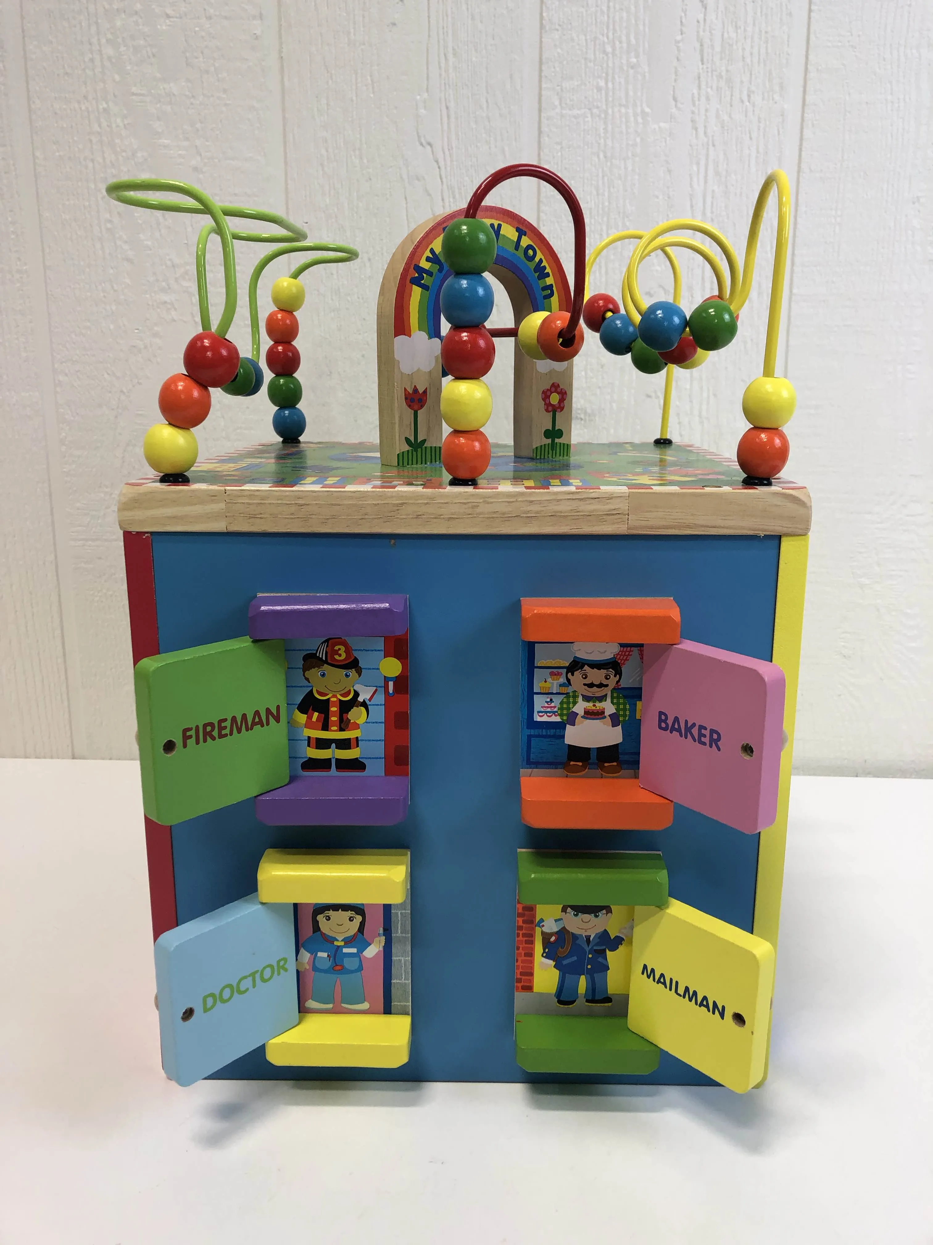 ALEX Toys Discover My Busy Town Wooden Activity Cube