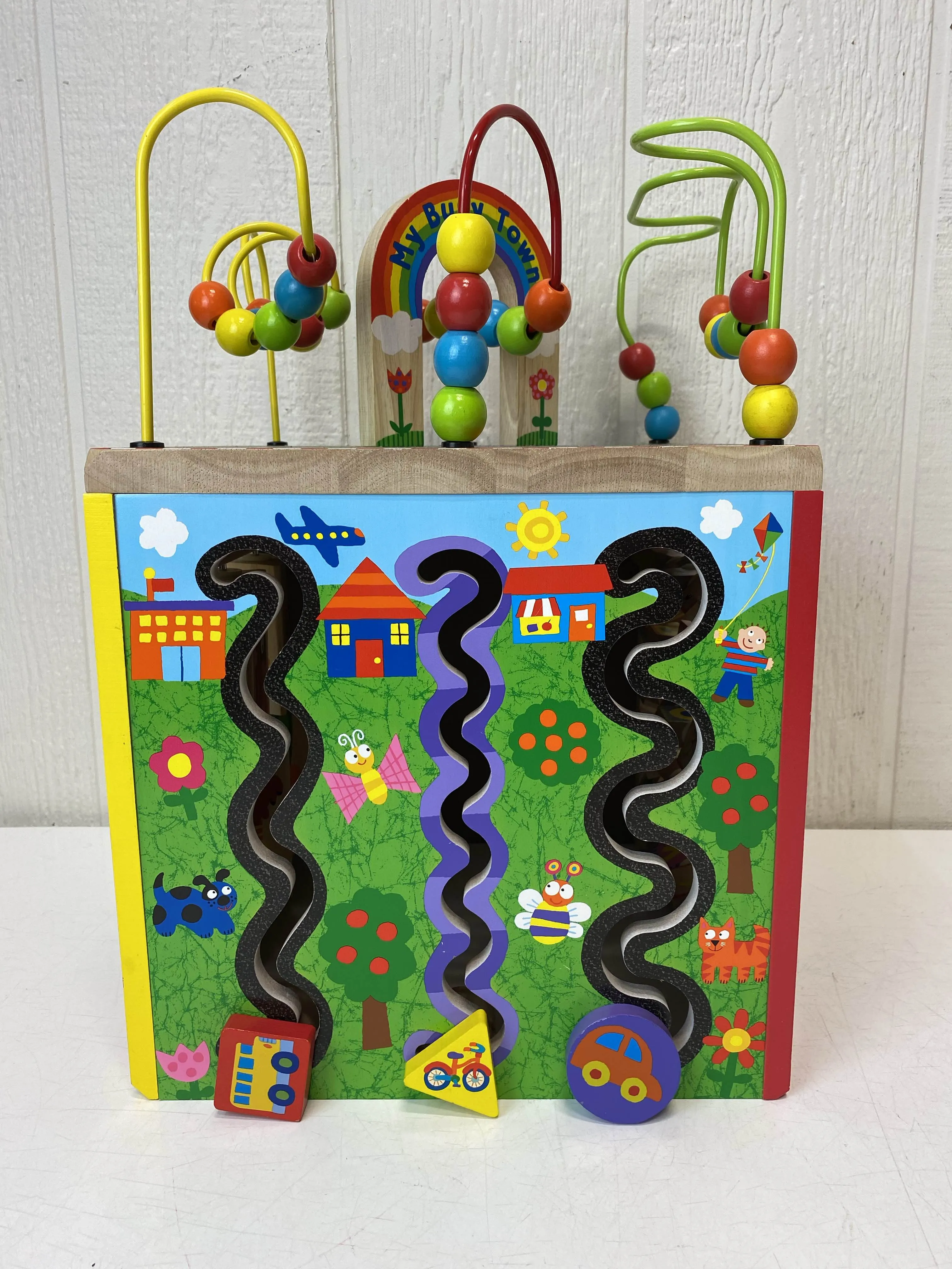 ALEX Toys Discover My Busy Town Wooden Activity Cube