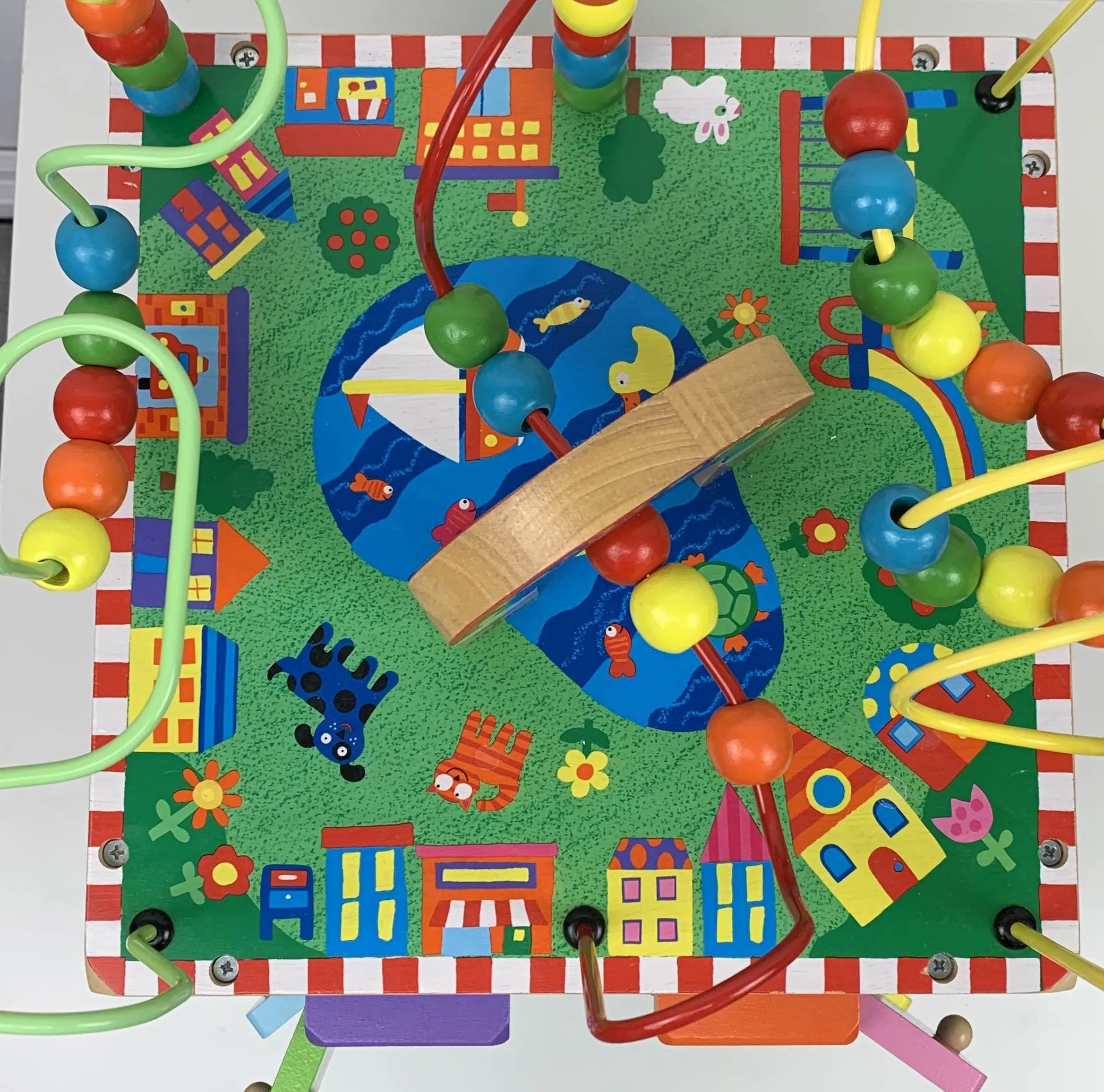 ALEX Toys Discover My Busy Town Wooden Activity Cube