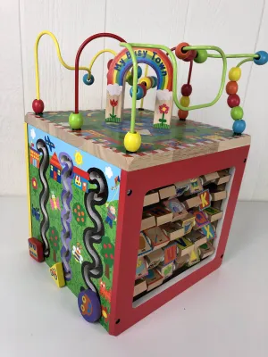ALEX Toys Discover My Busy Town Wooden Activity Cube