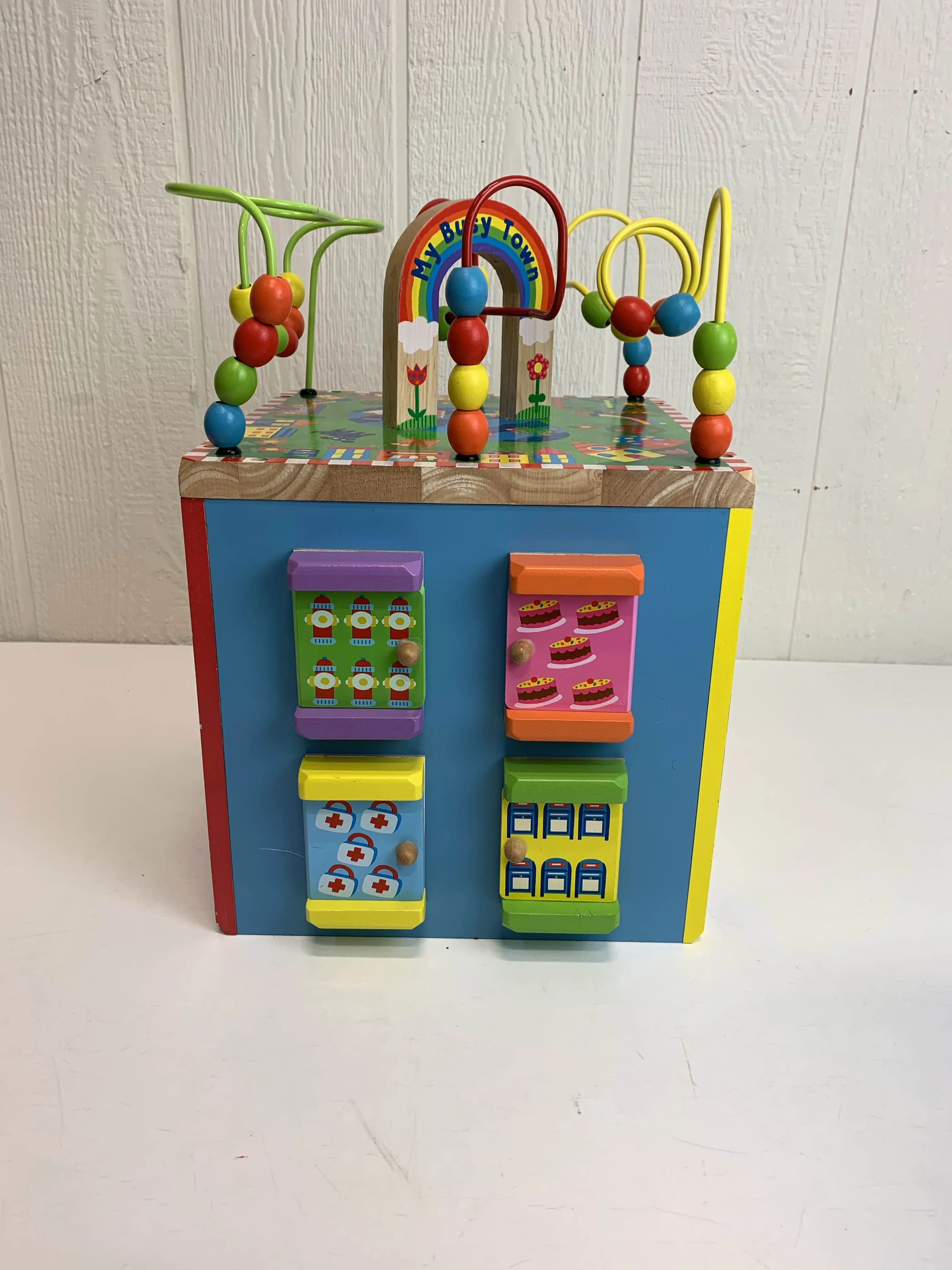 ALEX Toys Discover My Busy Town Wooden Activity Cube