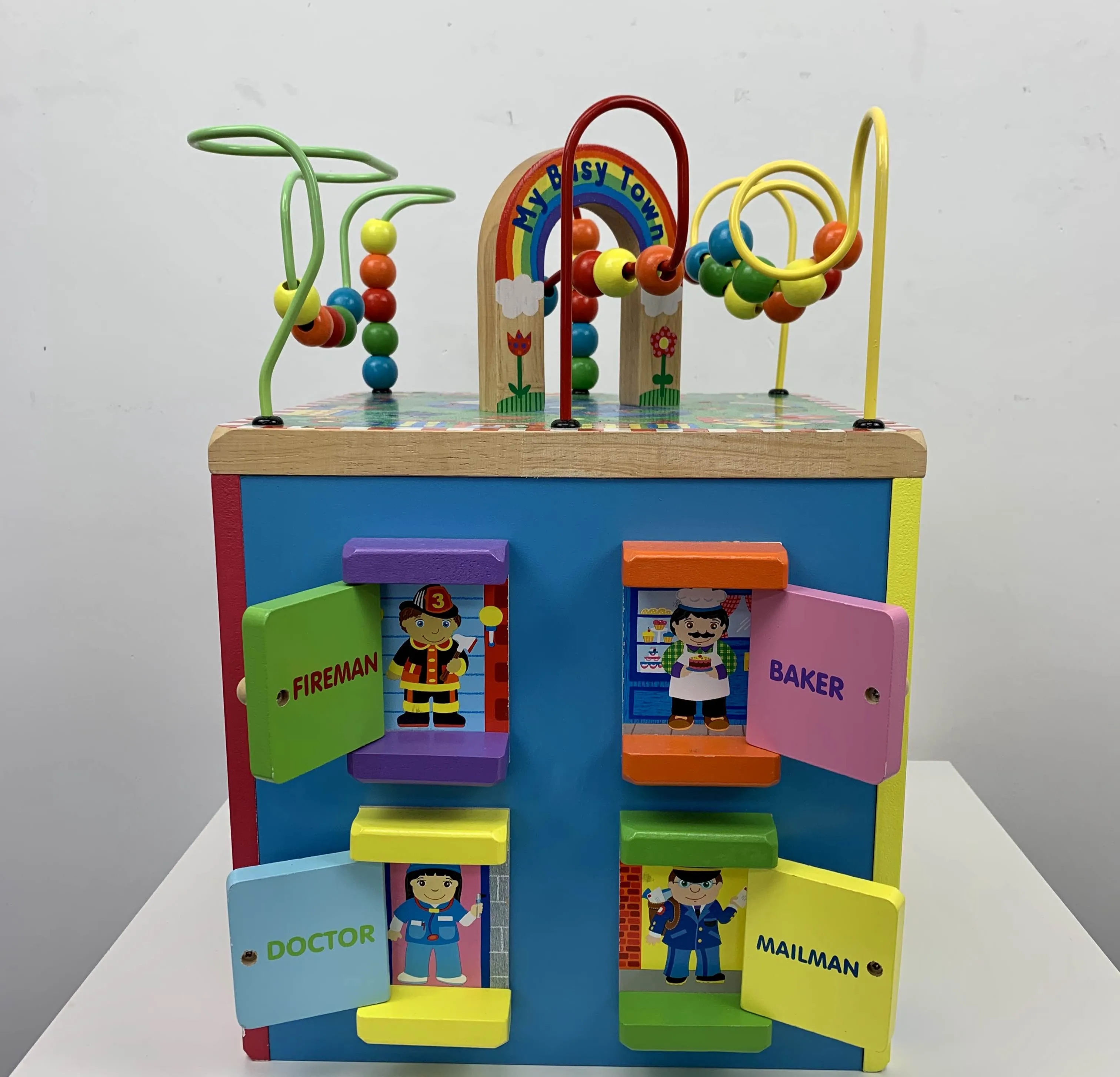 ALEX Toys Discover My Busy Town Wooden Activity Cube