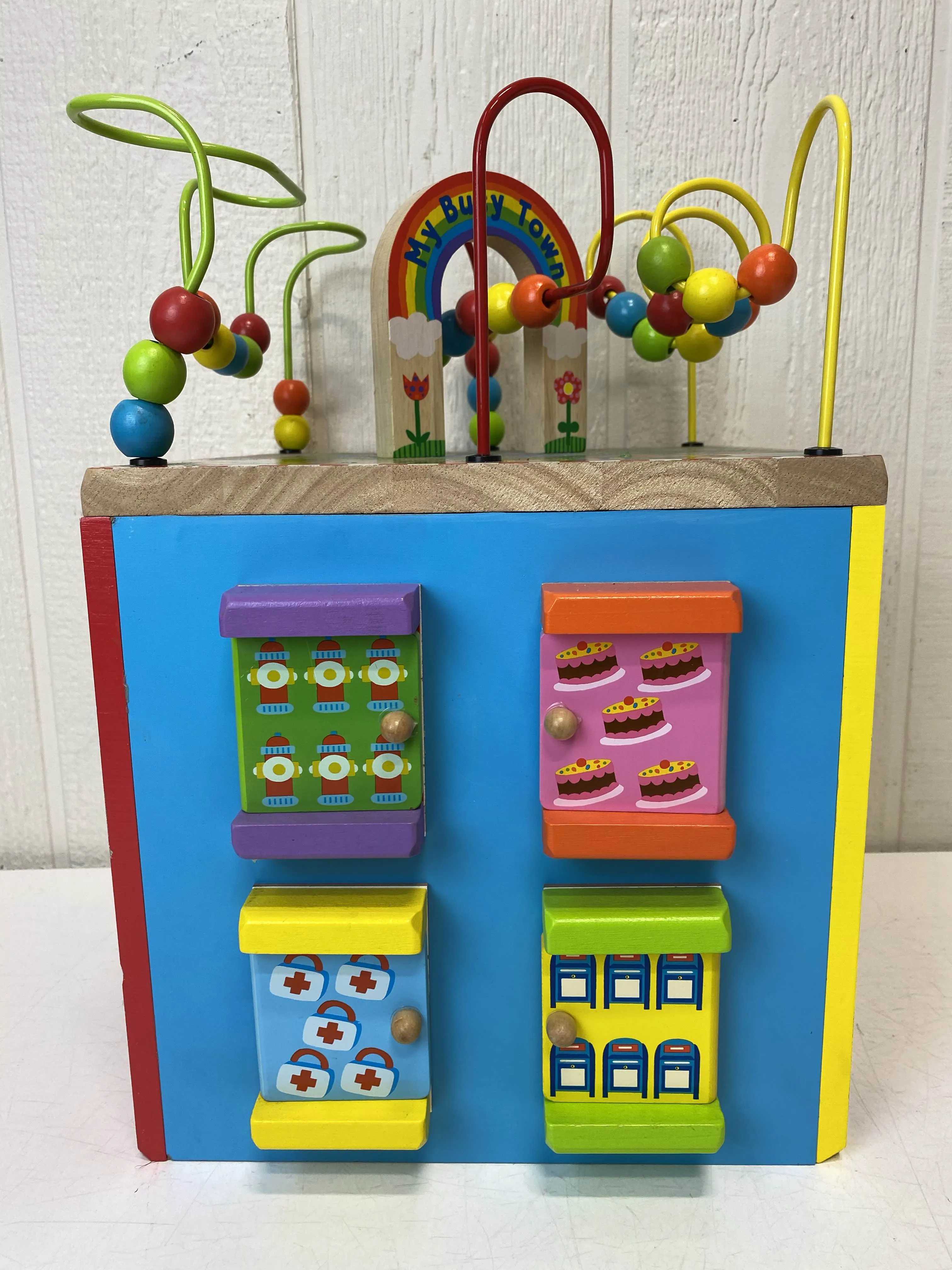 ALEX Toys Discover My Busy Town Wooden Activity Cube
