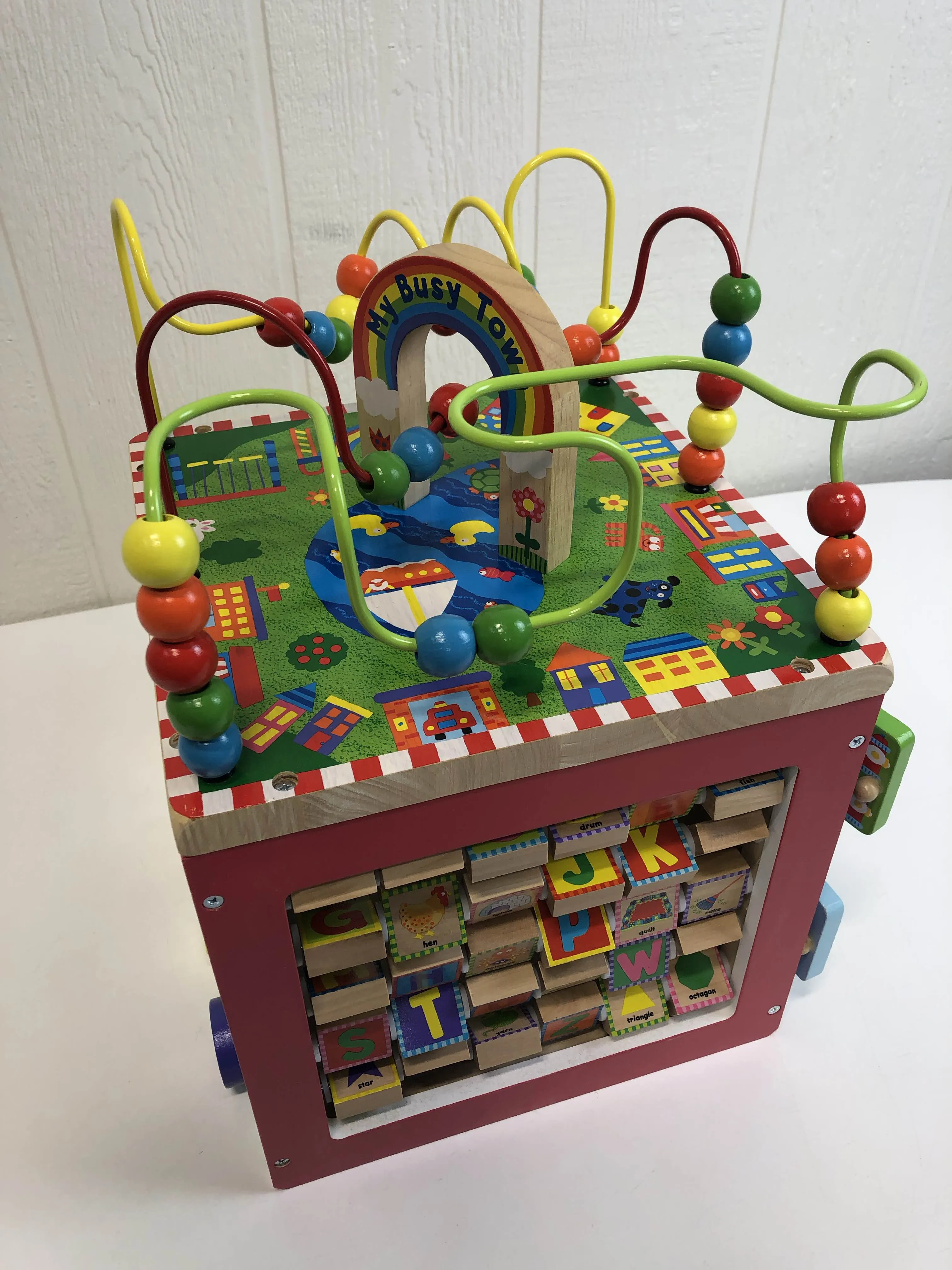 ALEX Toys Discover My Busy Town Wooden Activity Cube