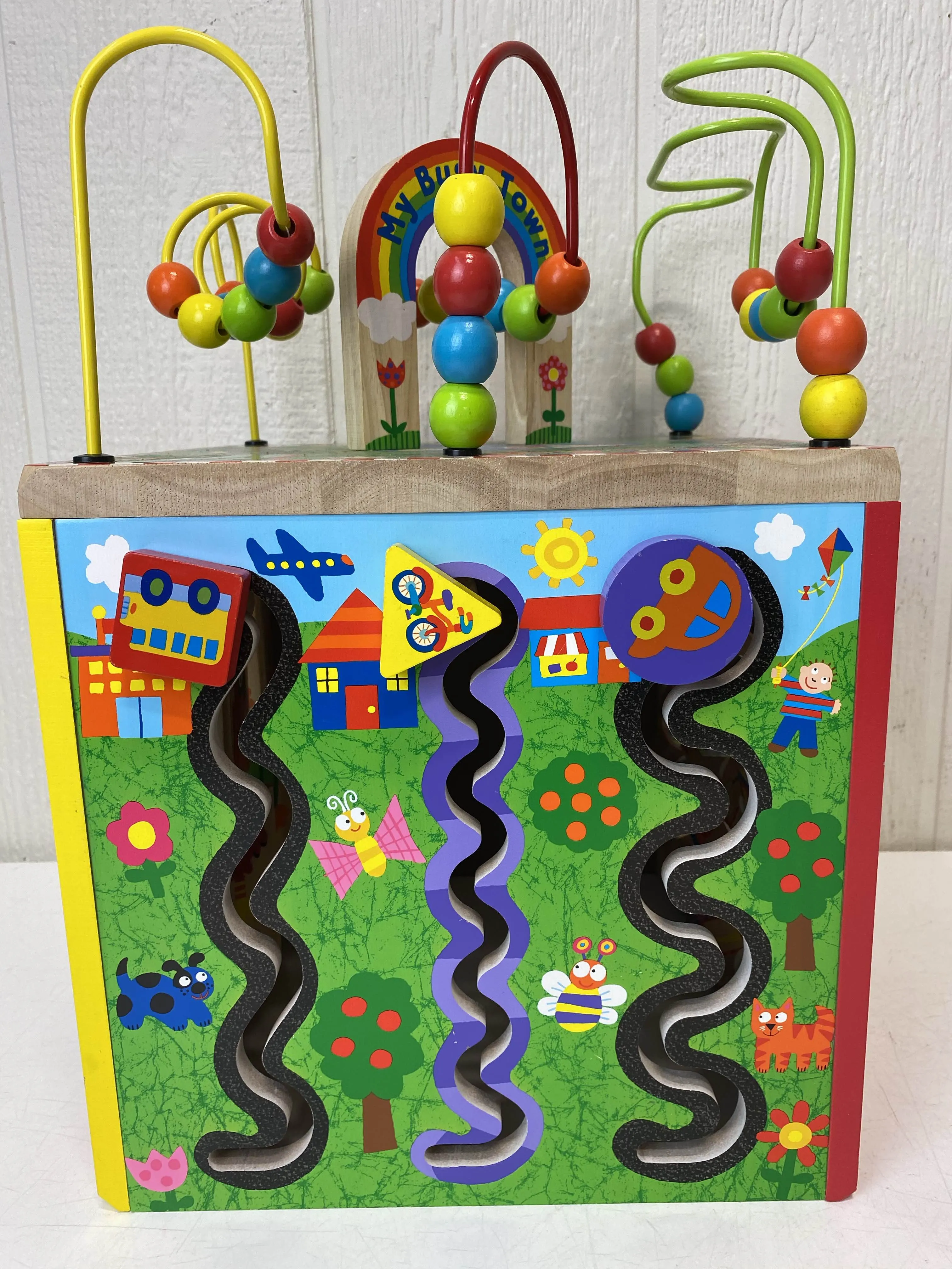 ALEX Toys Discover My Busy Town Wooden Activity Cube