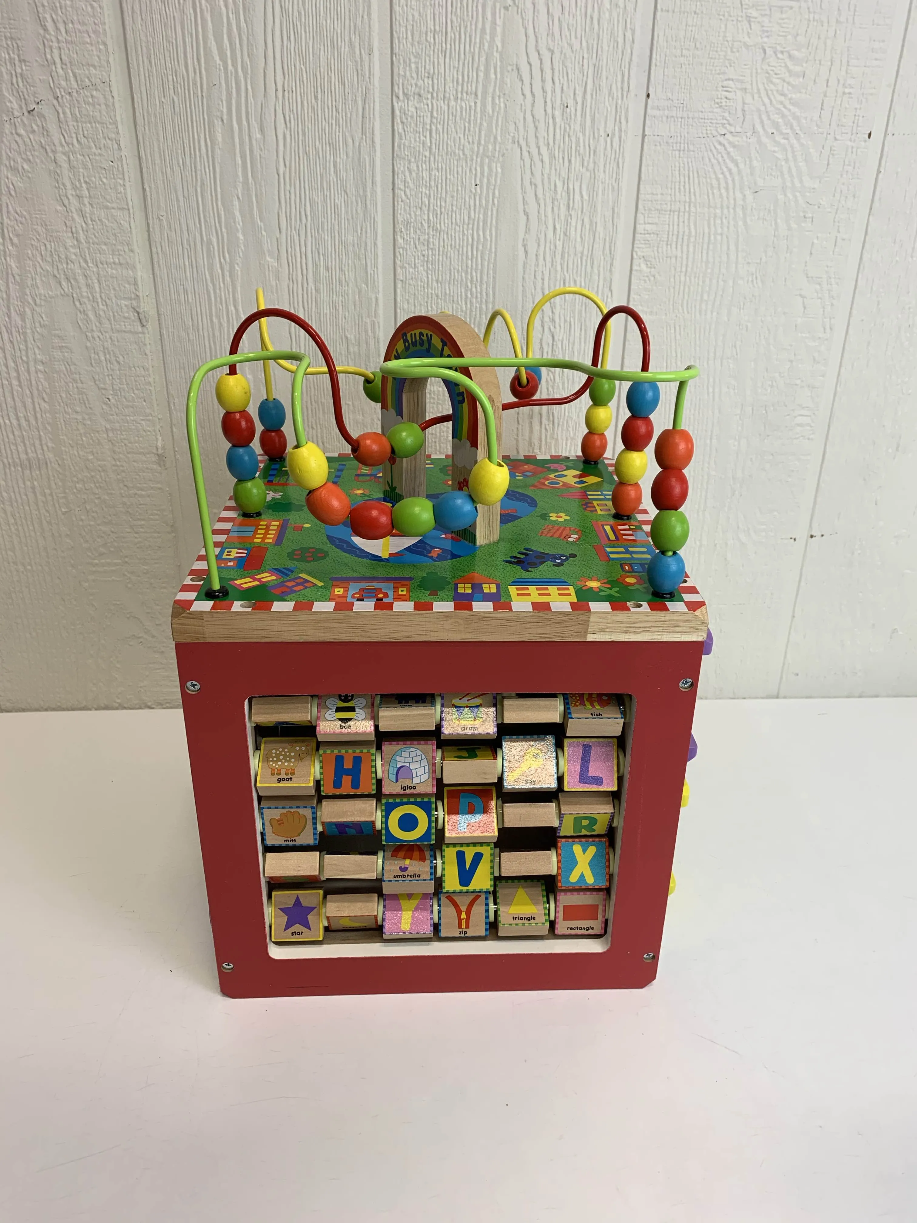ALEX Toys Discover My Busy Town Wooden Activity Cube