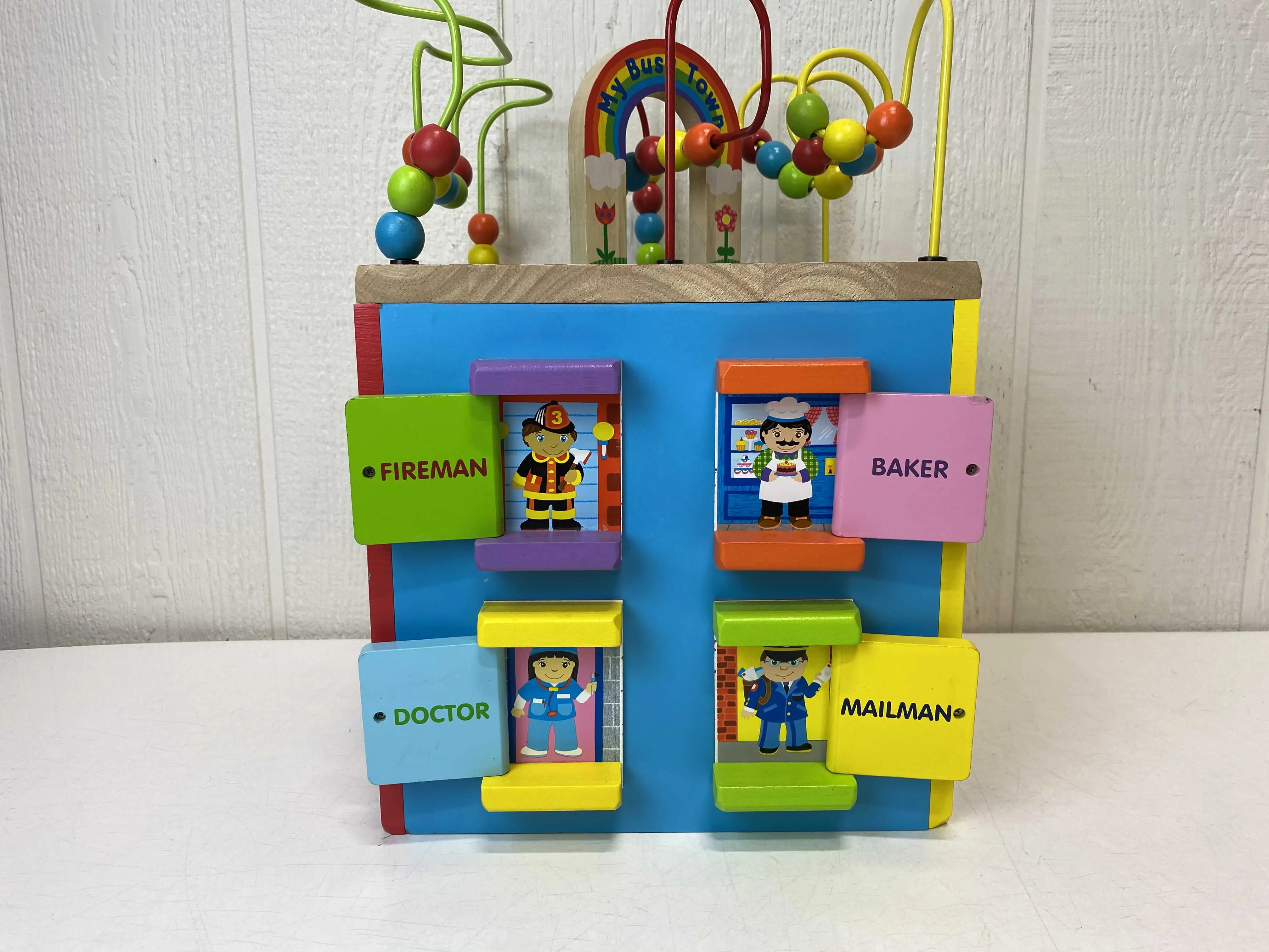 ALEX Toys Discover My Busy Town Wooden Activity Cube