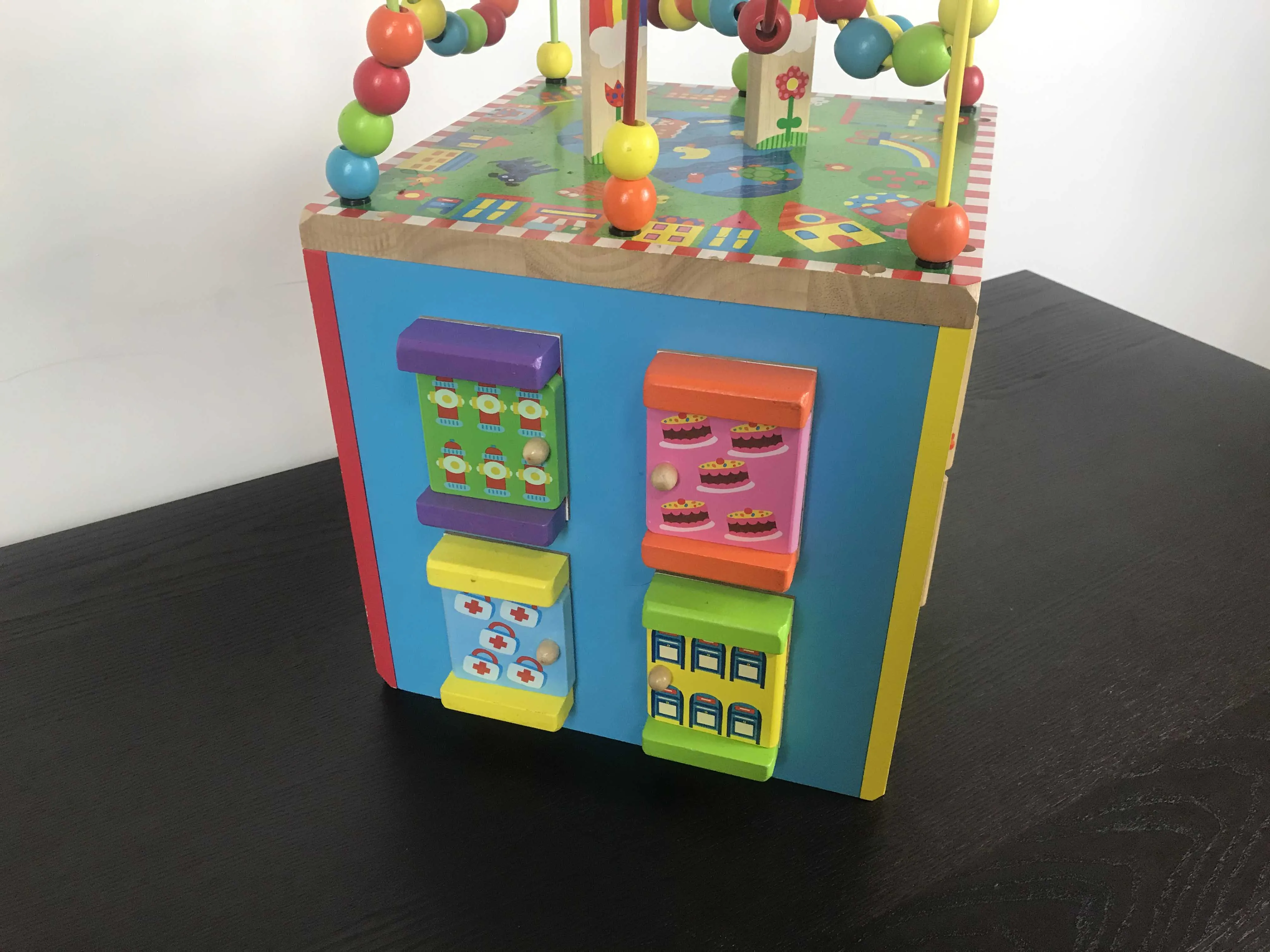 ALEX Toys Discover My Busy Town Wooden Activity Cube