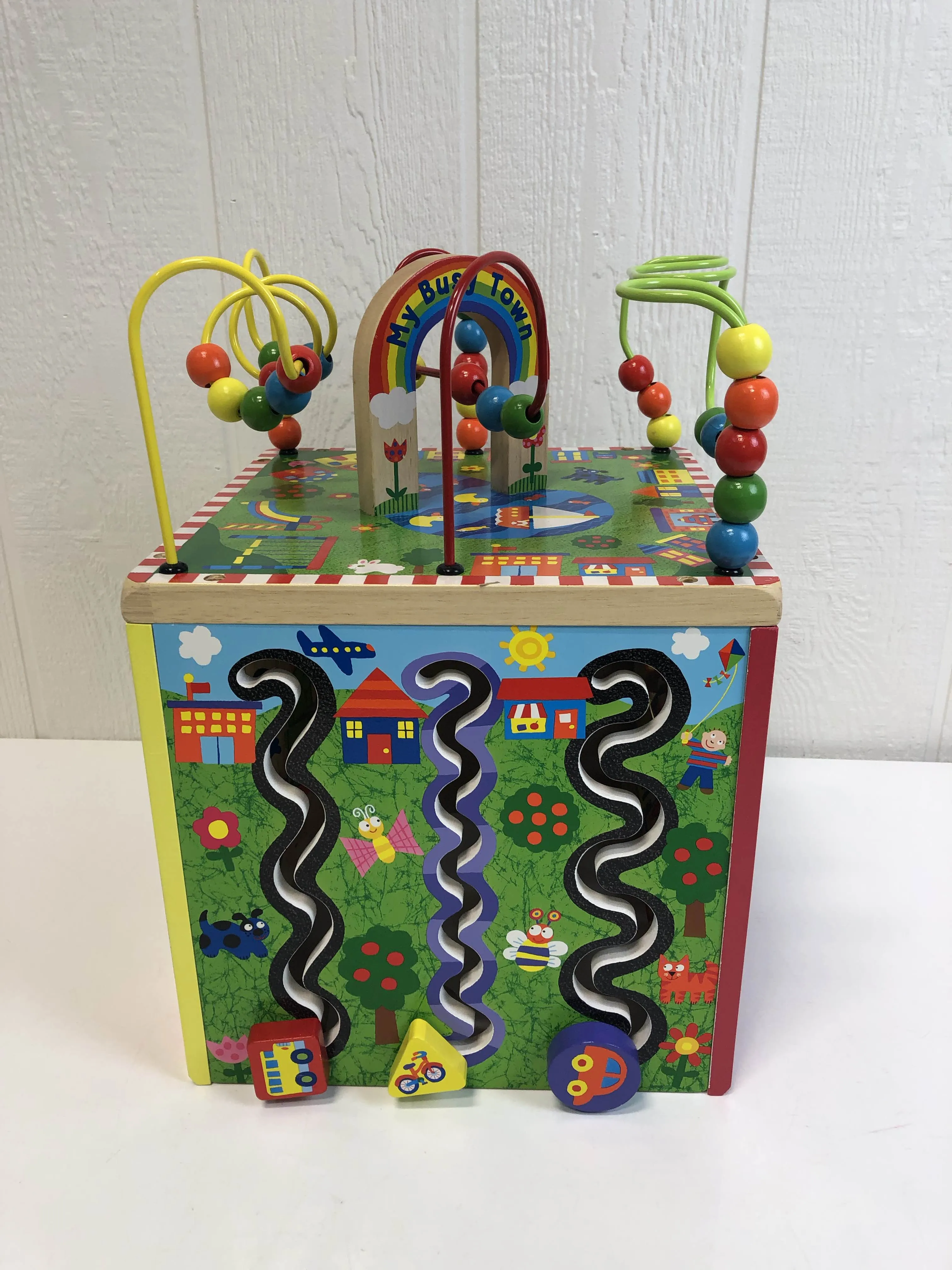 ALEX Toys Discover My Busy Town Wooden Activity Cube
