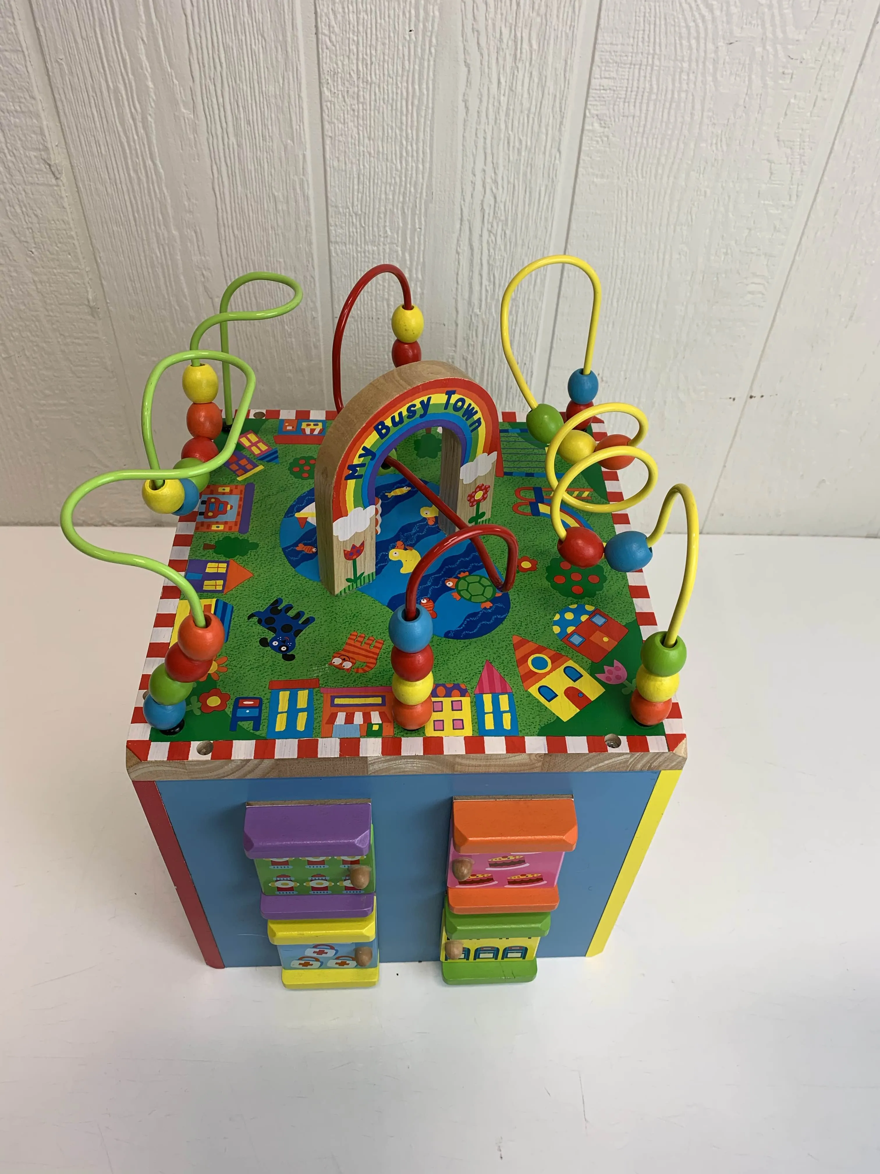 ALEX Toys Discover My Busy Town Wooden Activity Cube