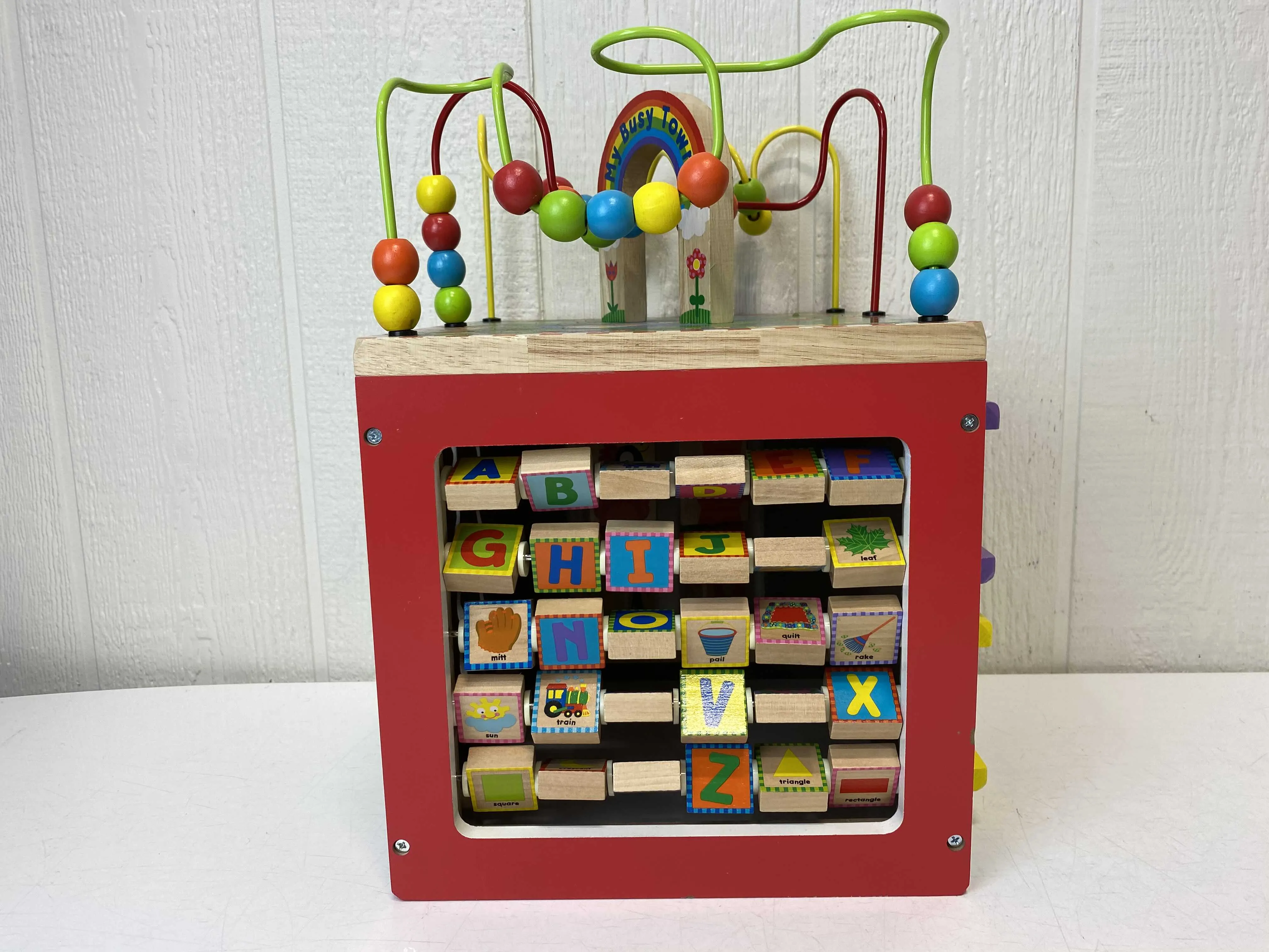 ALEX Toys Discover My Busy Town Wooden Activity Cube