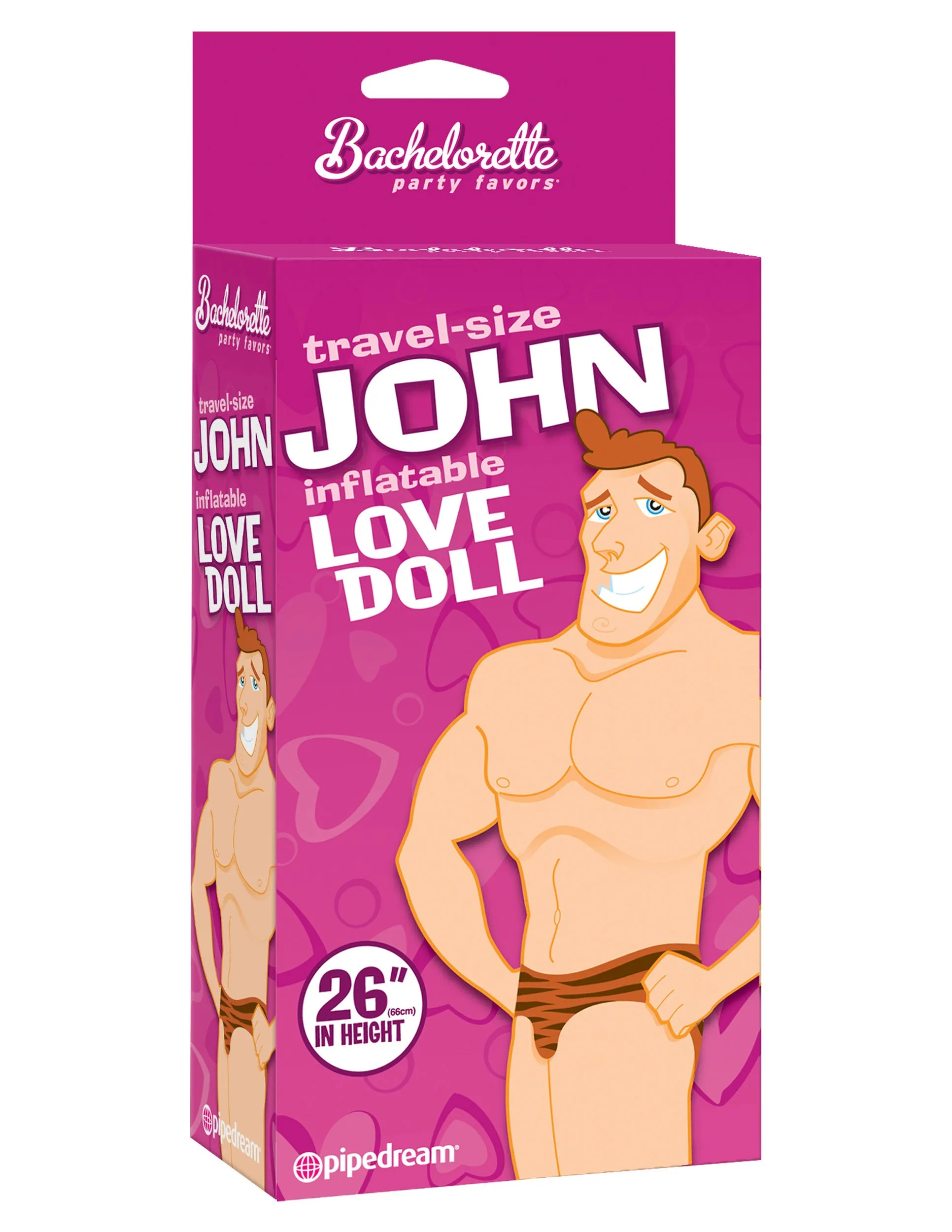 Bachelorette Party Favors - Travel Size John Blow Up Doll