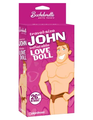 Bachelorette Party Favors - Travel Size John Blow Up Doll