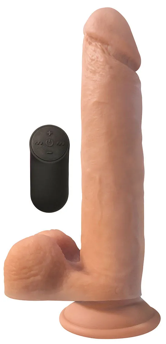 Big Shot 10 With Balls Vibrating Silicone Dildo