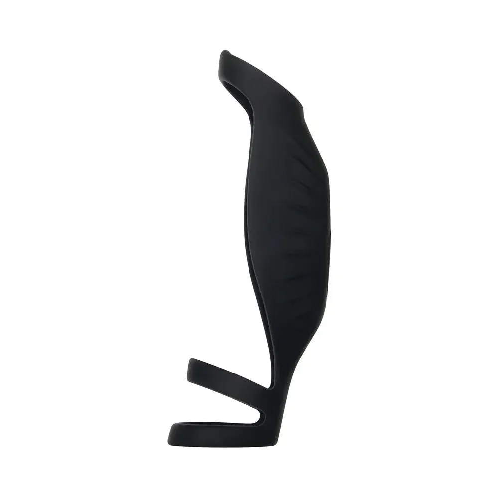 Body Safe Penis Sleeve Vibrating Silicone Penis Sheath Black