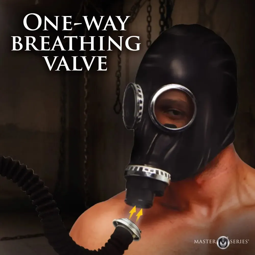 Bondage Degrading Mask Dark Inhaler Gas Mask with Bottle