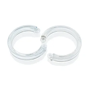 Cockcage U Ring 2 Pc L/XL Clear