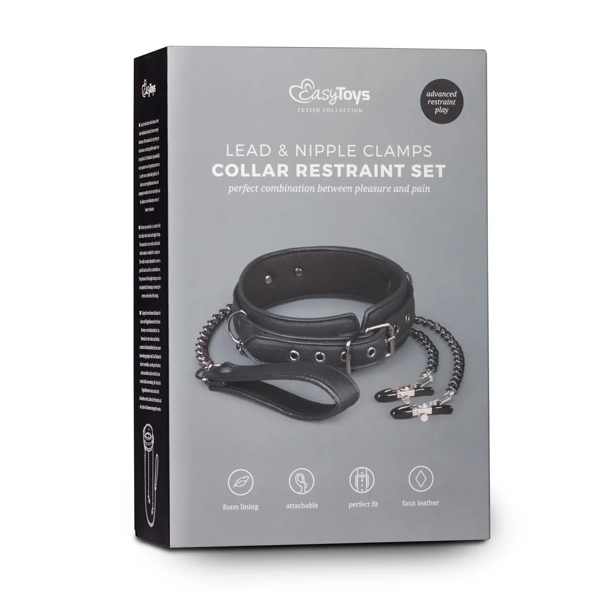 Collar With Nipple Chains Bondage Fetish BDSM