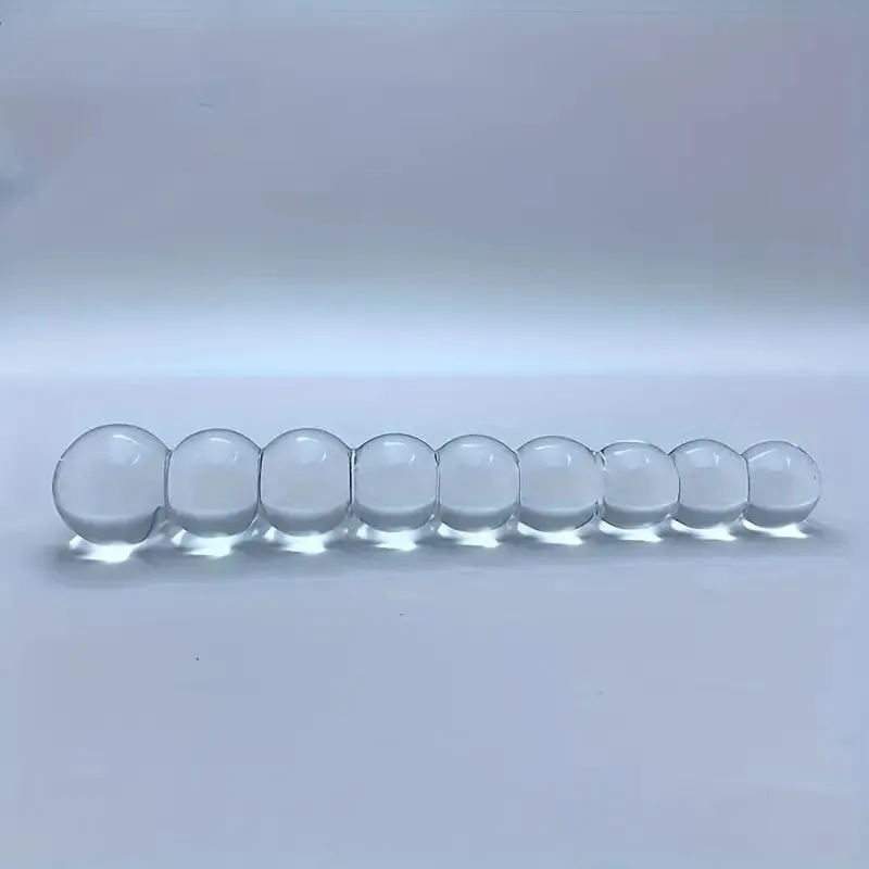 Crystal 9 Beads Glass Ball Rear Yard Pulling Beads Anal Plug Sex Toy