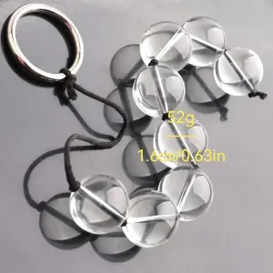 Crystal Glass Bead Anal Plug For Men Women Adult Sex Toy Beginners
