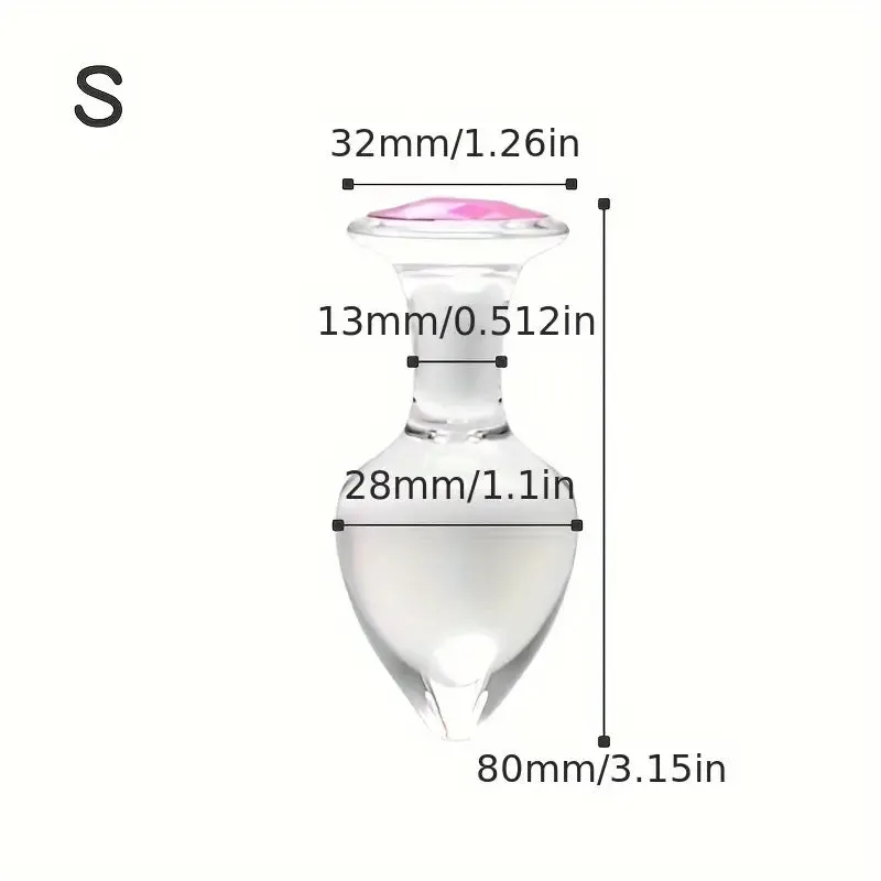 Crystal Non-Metal Anal Plugs For Anal Expansion Outing Crystal Anal Toy