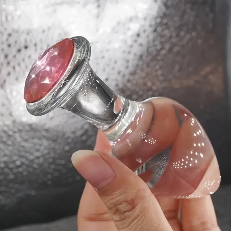 Crystal Non-Metal Anal Plugs For Anal Expansion Outing Crystal Anal Toy