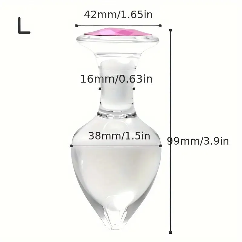 Crystal Non-Metal Anal Plugs For Anal Expansion Outing Crystal Anal Toy