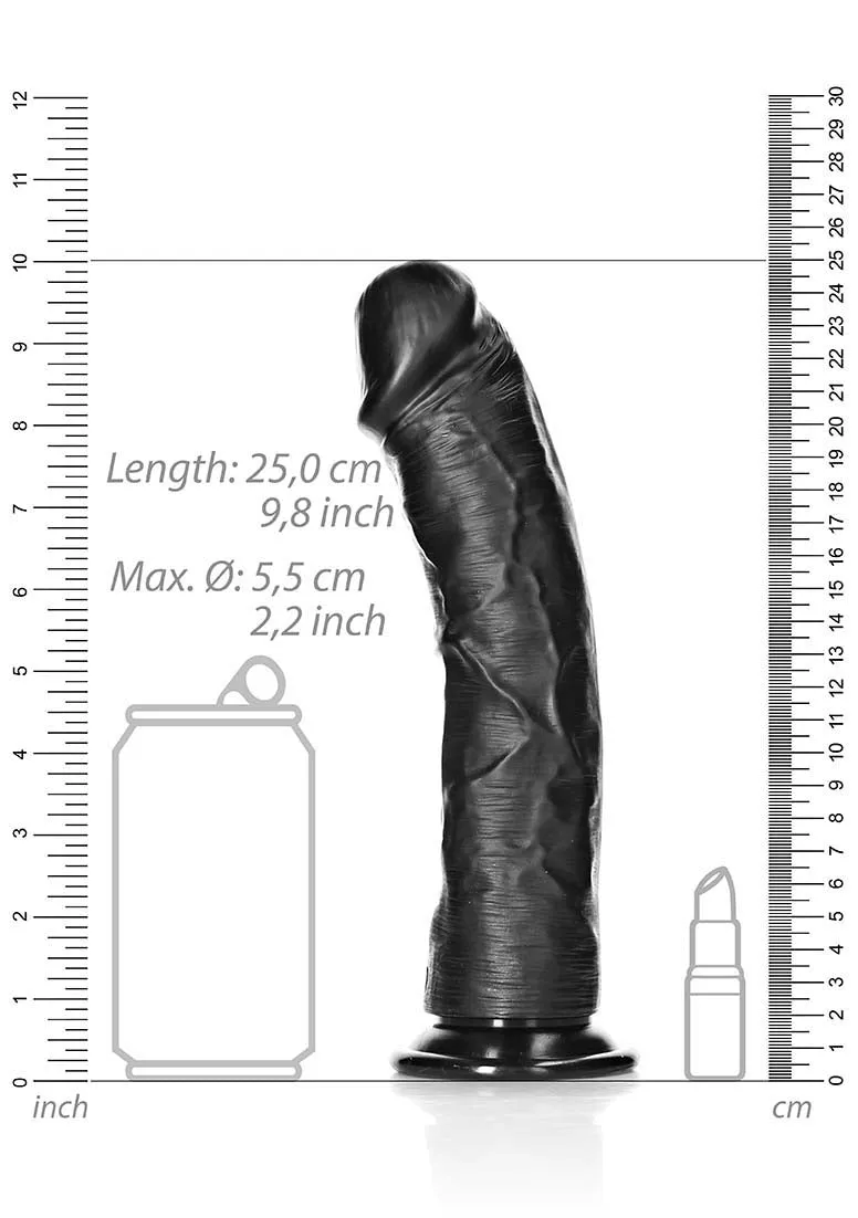 Curved Realistic Dildo With Suction Cup - 9''/ 23 Cm