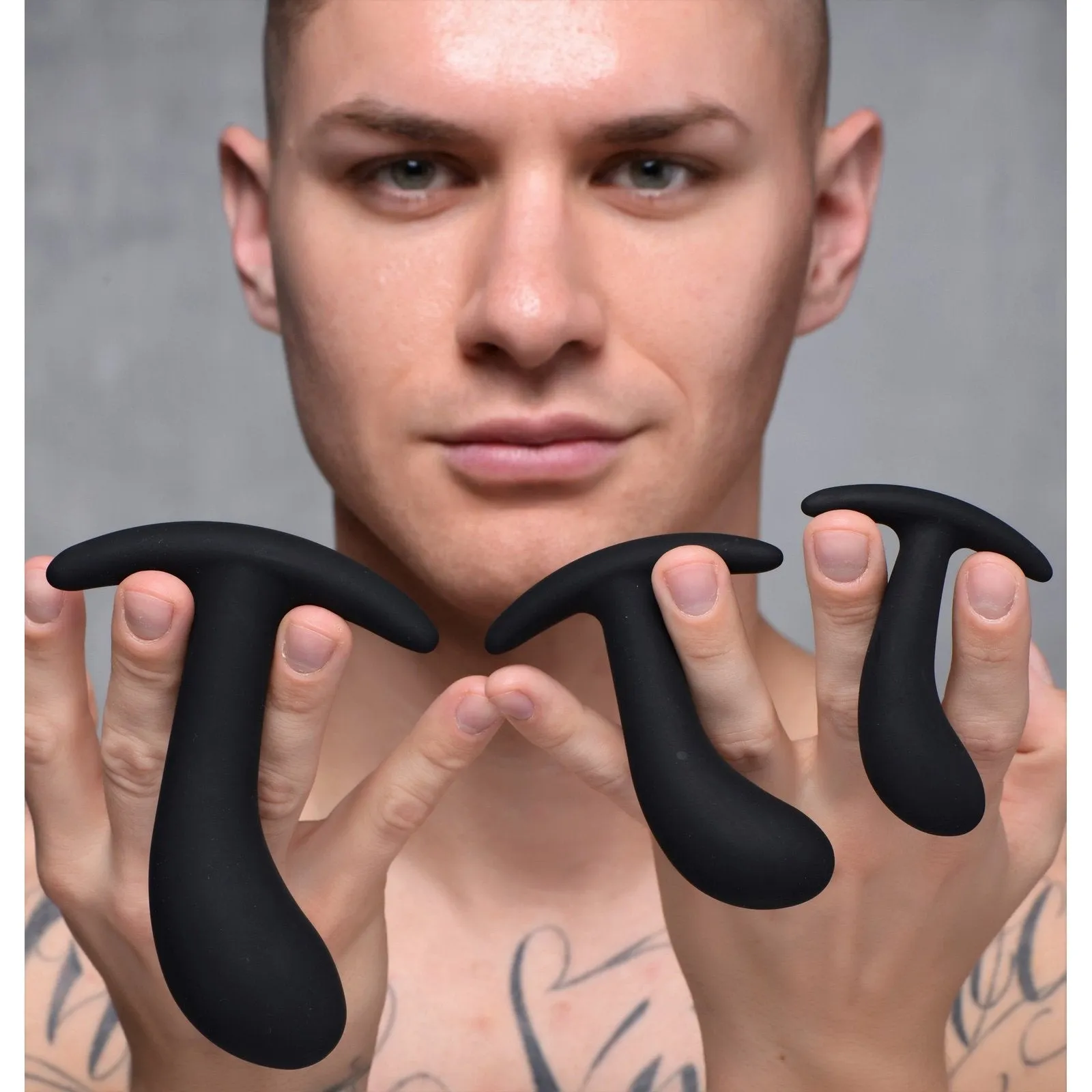 Dark Delights 3 Piece Curved Anal Trainer Set