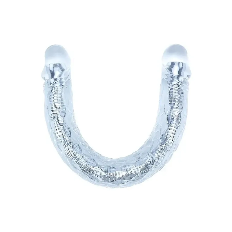 Dual-Ended Dildo Anal Plug Flexible Design Hand Washable Anal Toy