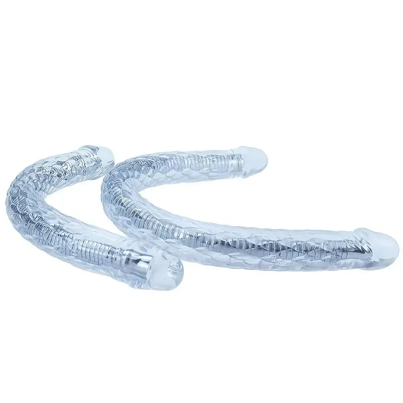 Dual-Ended Dildo Anal Plug Flexible Design Hand Washable Anal Toy
