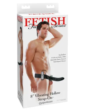 Fetish Fantasy Series - 8 Vibrating Hollow Strap-On