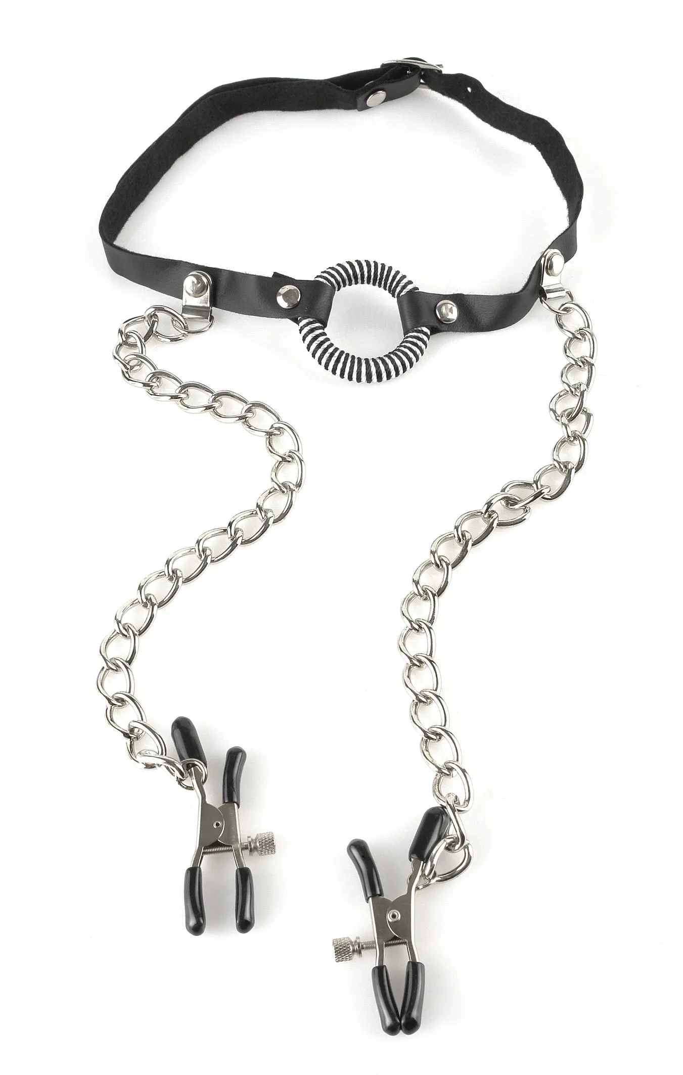 Fetish Fantasy Series - O-Ring Gag Nipple Clamps