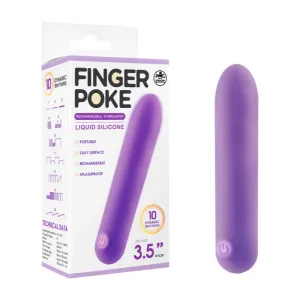 FINGER POKE 3.5 MINI VIBRATOR PURPLE
