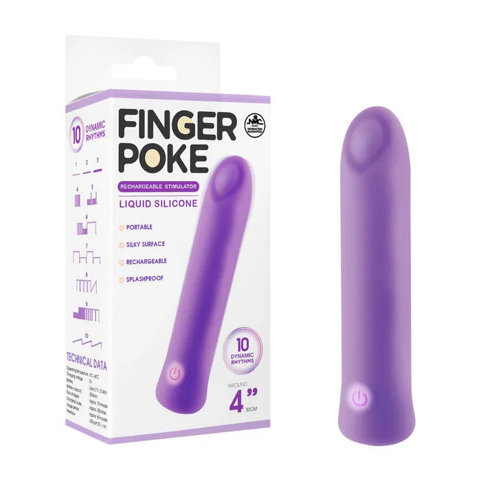 FINGER POKE 4 MINI VIBRATOR PURPLE