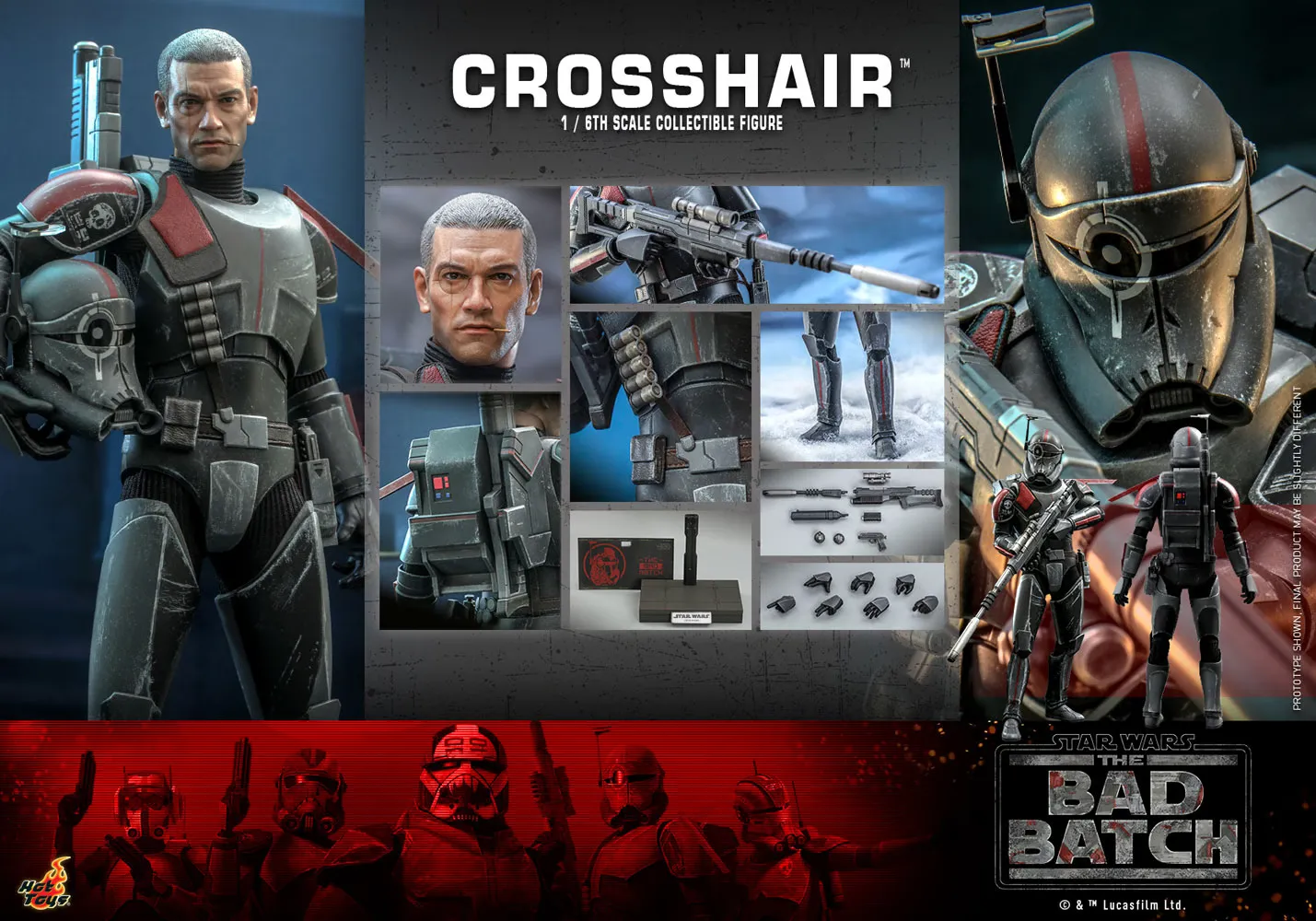 Hot Toys - Crosshair Sixth Scale Figure (Star Wars: The Bad Batch)